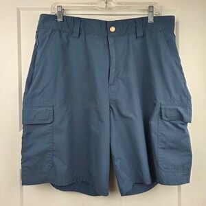 ORVIS Mens Cargo Shorts Blue Size 36 Outdoor